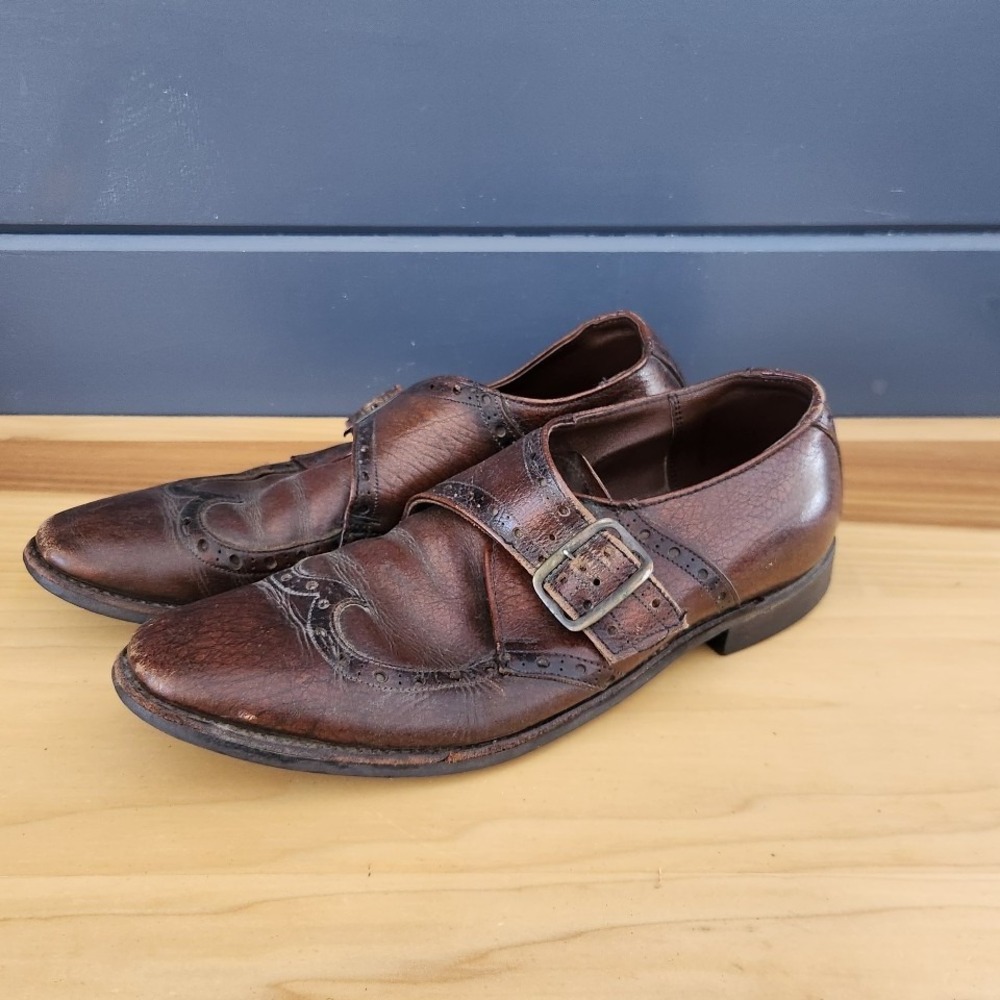 Vintage Brown Leather Oxfords‎